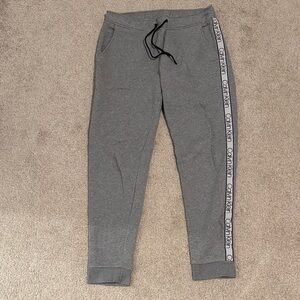 Calvin Klein Gray Joggers with Logo Side Trim